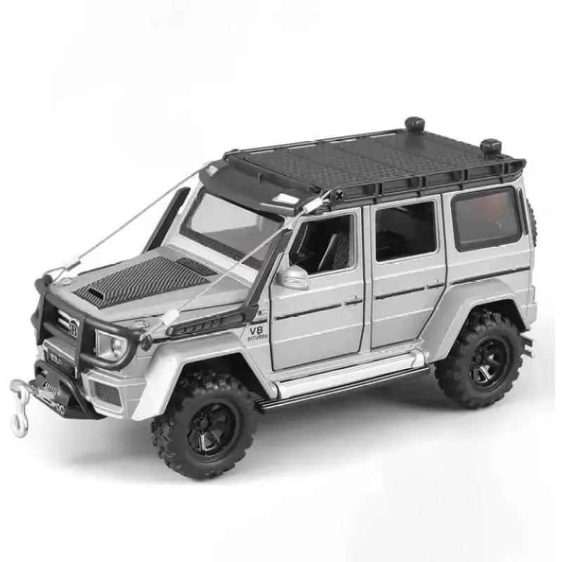 1:24 Toy Cars Model Zinc Alloy Pull Back Car Resembling Mercedes Brabus With Light & Sound (Pack of 1)
