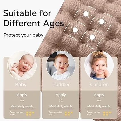 2-Pack Hooded Baby Towels – 100% Muslin Cotton, Soft & Absorbent, 32"x32", Newborn Essentials