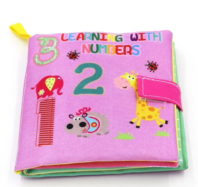 4 Style Baby Toys Soft Cloth Books Rustle Sound Infant