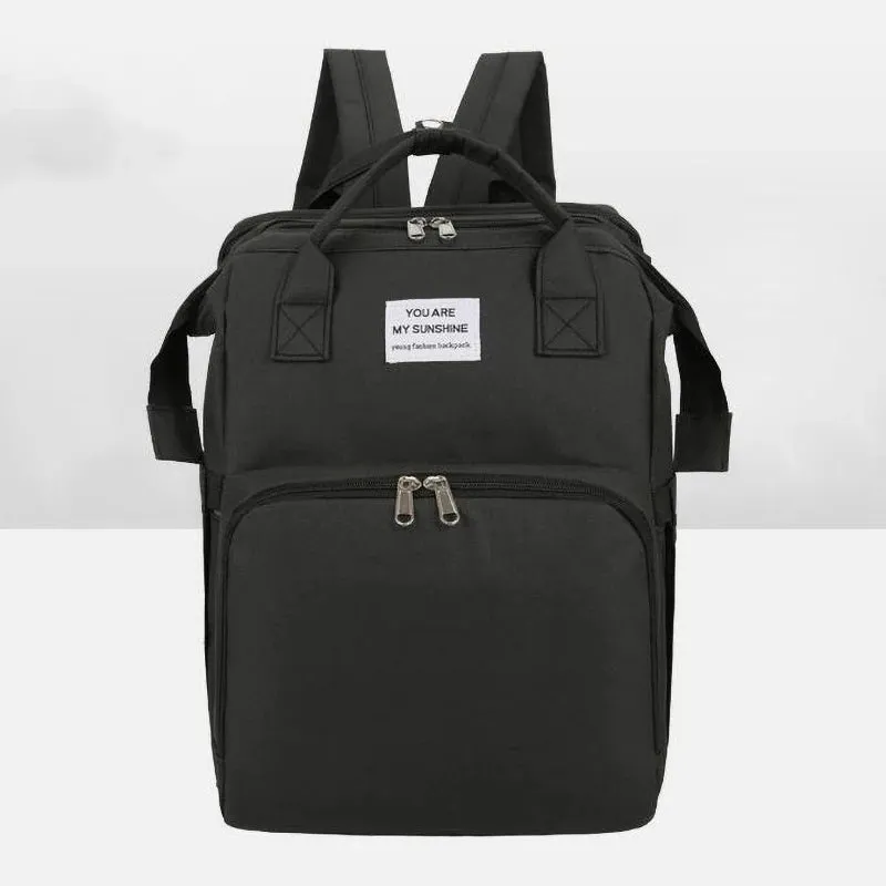 A 3-in-1 foldable baby crib diaper multi-function mummy backpack