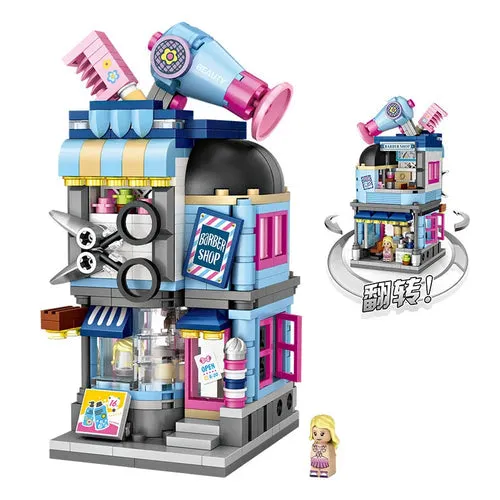 Adorable Mini Street Store Building Blocks - Educational Fun for Kids