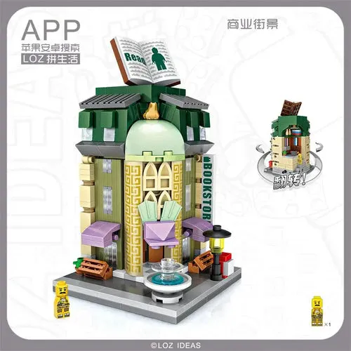 Adorable Mini Street Store Building Blocks - Educational Fun for Kids
