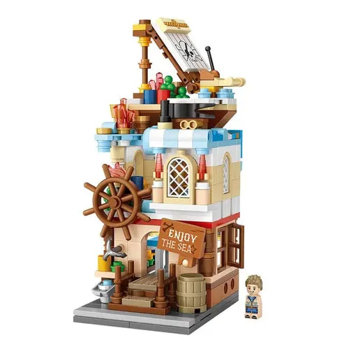 Adorable Mini Street Store Building Blocks - Educational Fun for Kids
