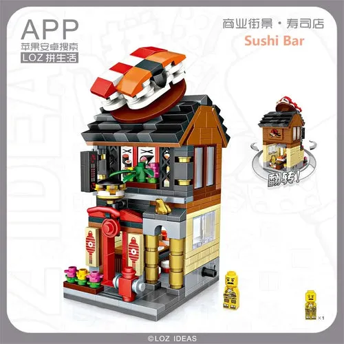 Adorable Mini Street Store Building Blocks - Educational Fun for Kids