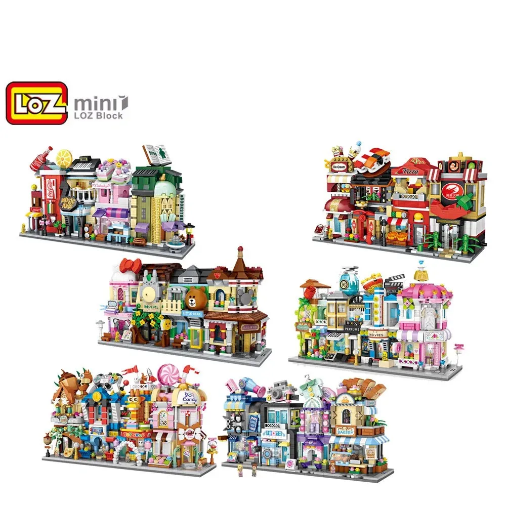 Adorable Mini Street Store Building Blocks - Educational Fun for Kids