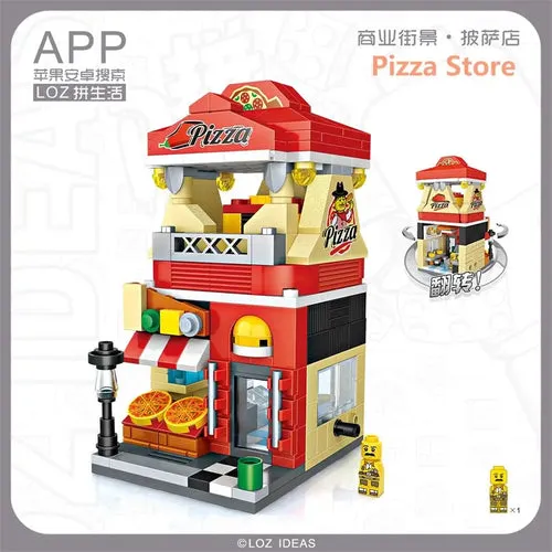 Adorable Mini Street Store Building Blocks - Educational Fun for Kids
