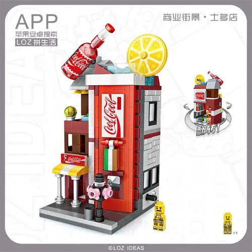 Adorable Mini Street Store Building Blocks - Educational Fun for Kids