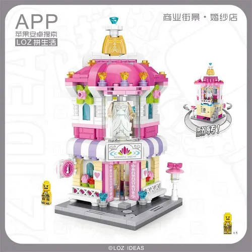 Adorable Mini Street Store Building Blocks - Educational Fun for Kids