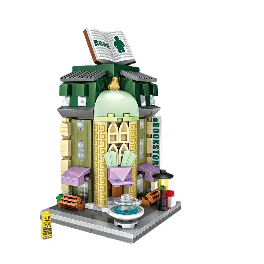 Adorable Mini Street Store Building Blocks - Educational Fun for Kids