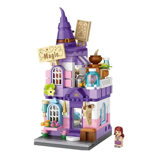 Adorable Mini Street Store Building Blocks - Educational Fun for Kids