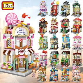 Adorable Mini Street Store Building Blocks - Educational Fun for Kids