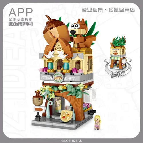 Adorable Mini Street Store Building Blocks - Educational Fun for Kids