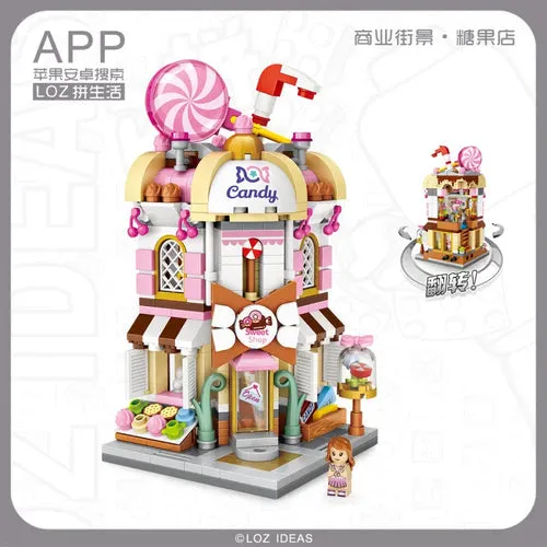 Adorable Mini Street Store Building Blocks - Educational Fun for Kids