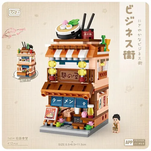 Adorable Mini Street Store Building Blocks - Educational Fun for Kids