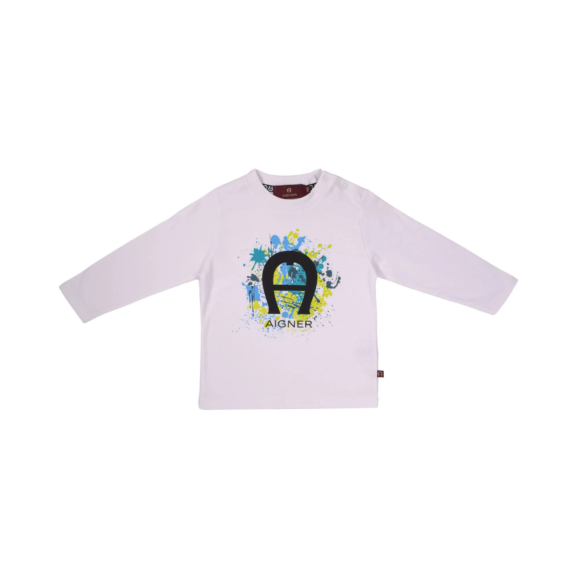 Aigner Kids Baby Boy's White Long Sleeve T-Shirt
