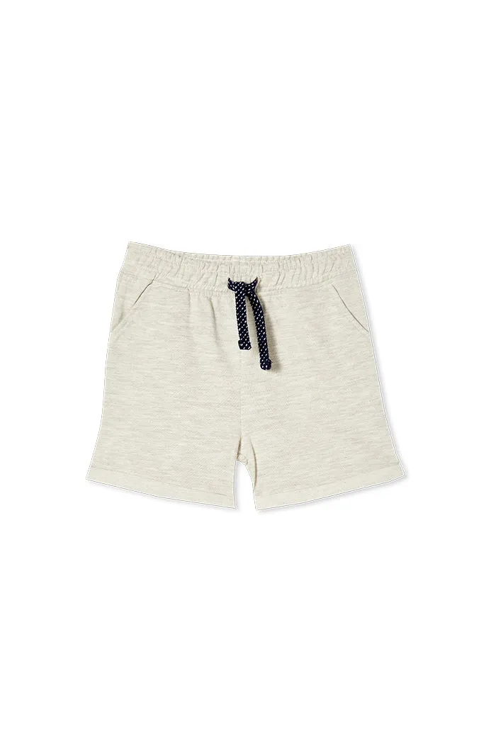 ALMOND FLEECE SHORT