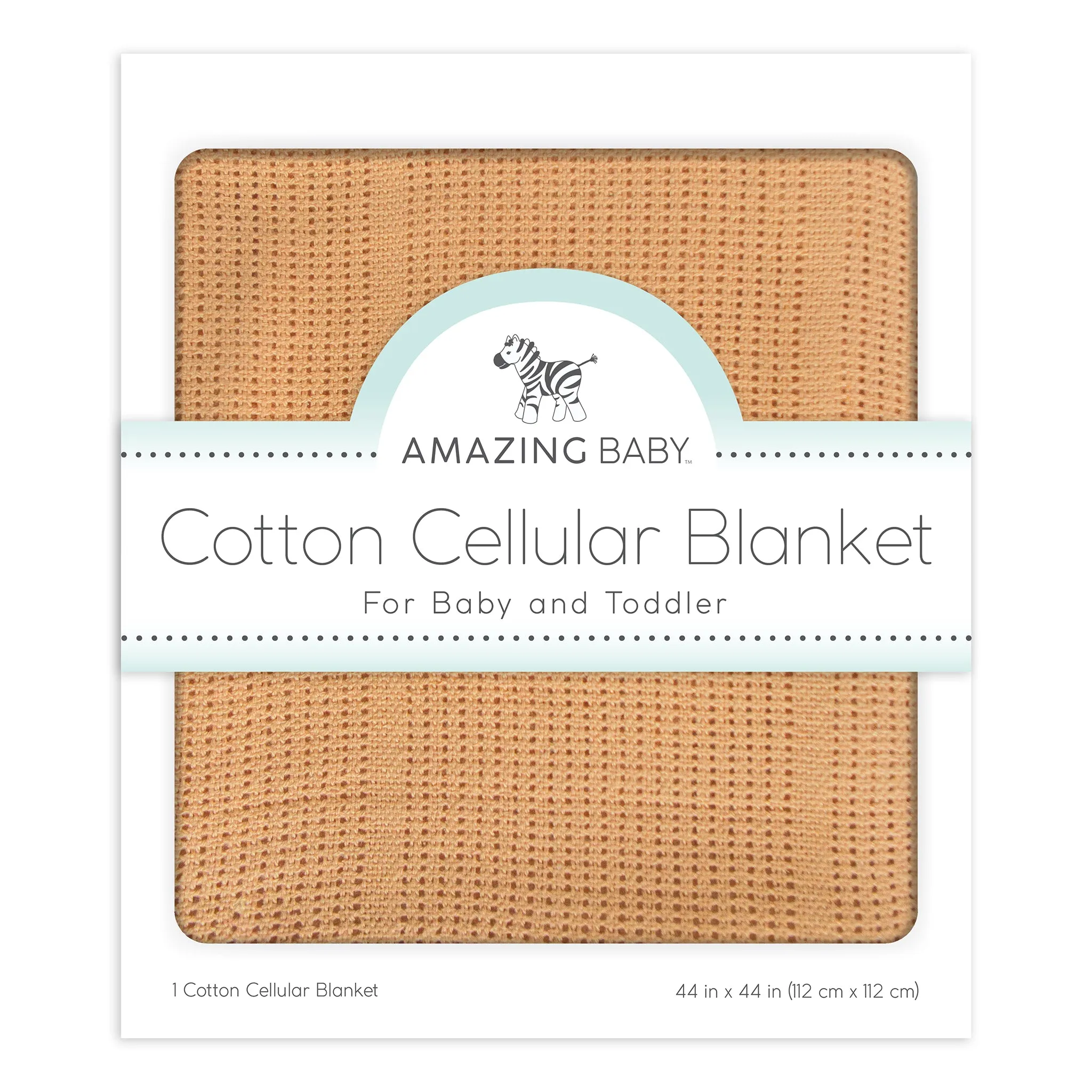 Amazing Baby - Cotton Cellular Blanket, Butterum