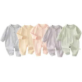 Baby Boy Girl Crewneck Cotton Romper Fall Bodysuit