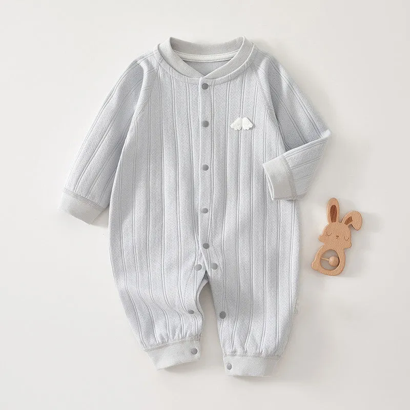 Baby Boy Girl Crewneck Cotton Romper Fall Bodysuit