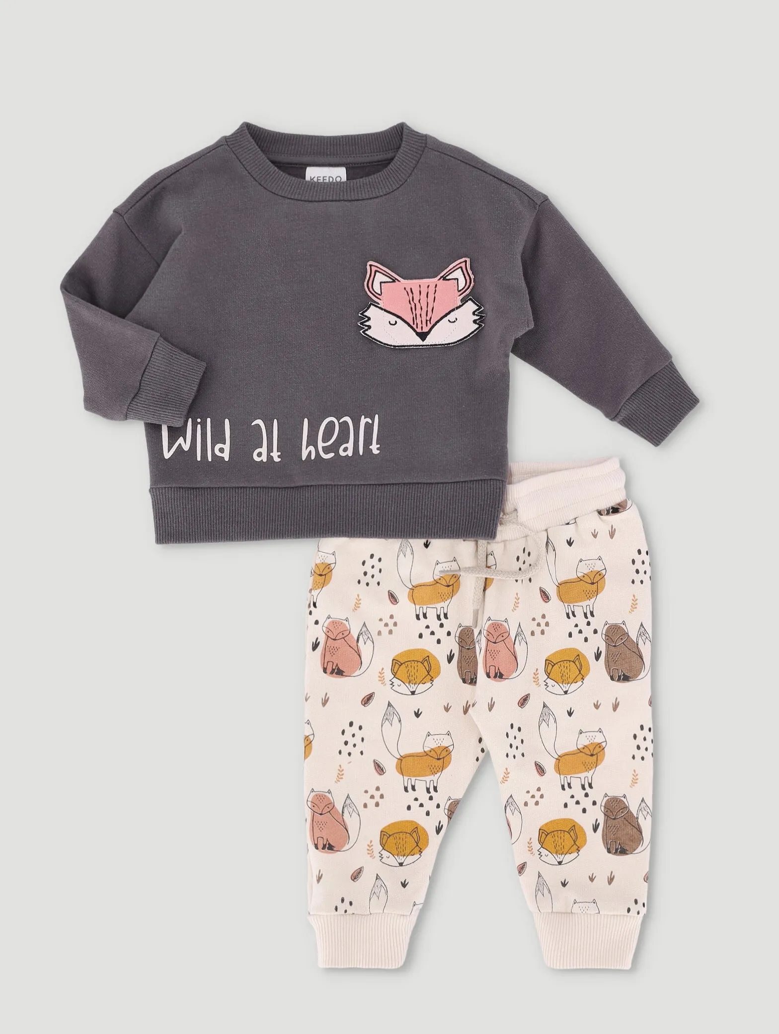 Baby Boys Cartoon Fox Fleece Set