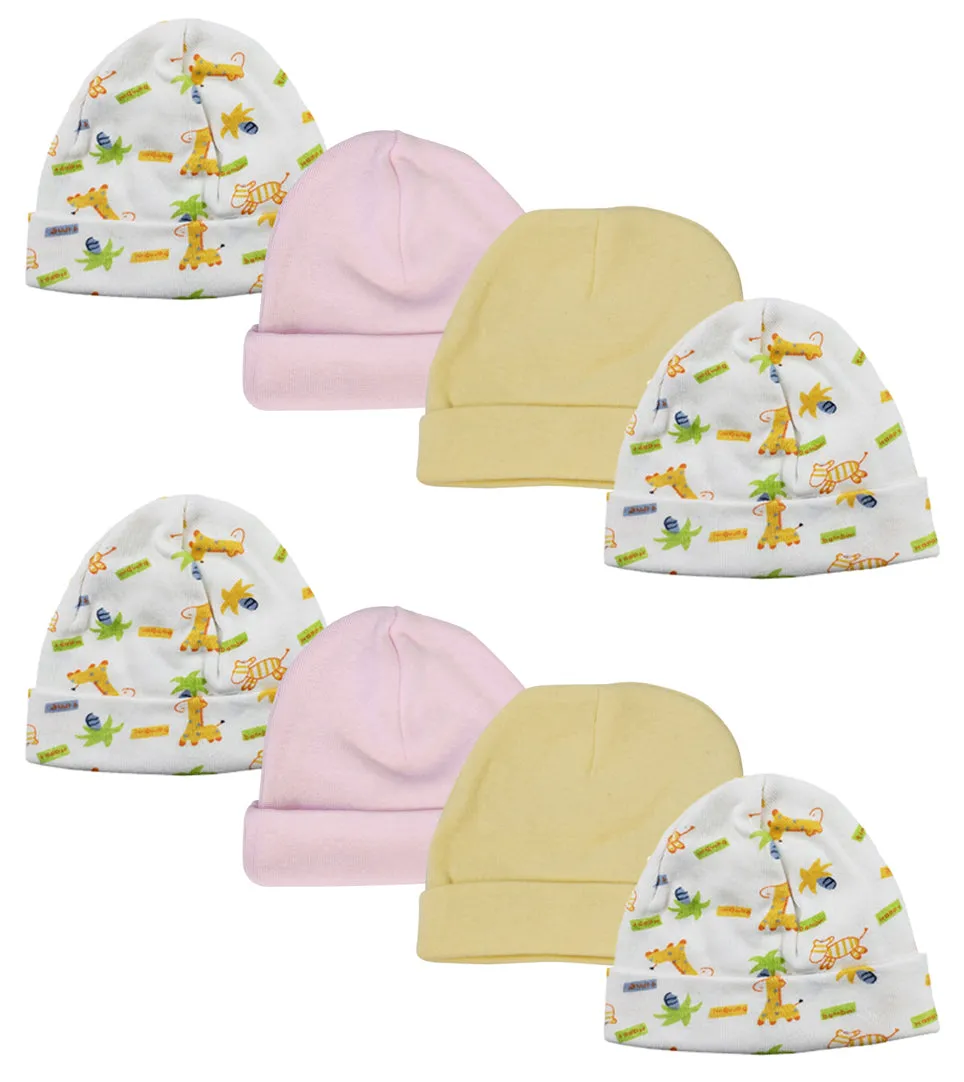 Baby Girl Infant Caps (Pack of 8)