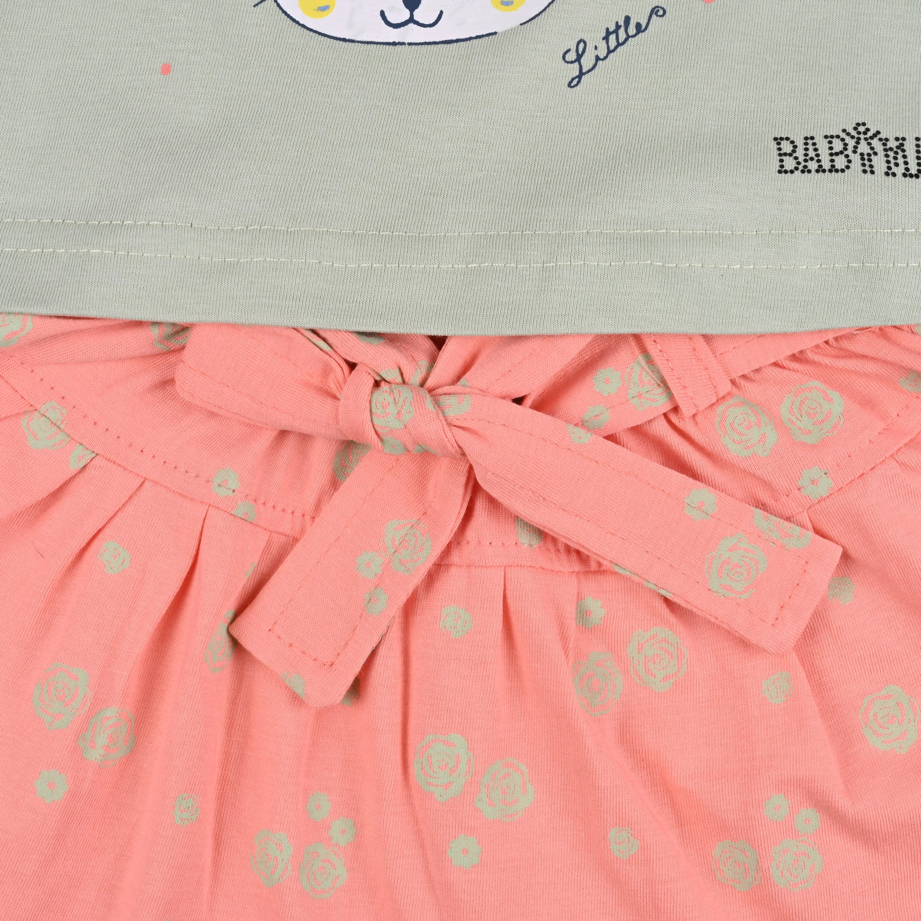 Baby Girls Graphic Print Top and Skirt Clothing Set