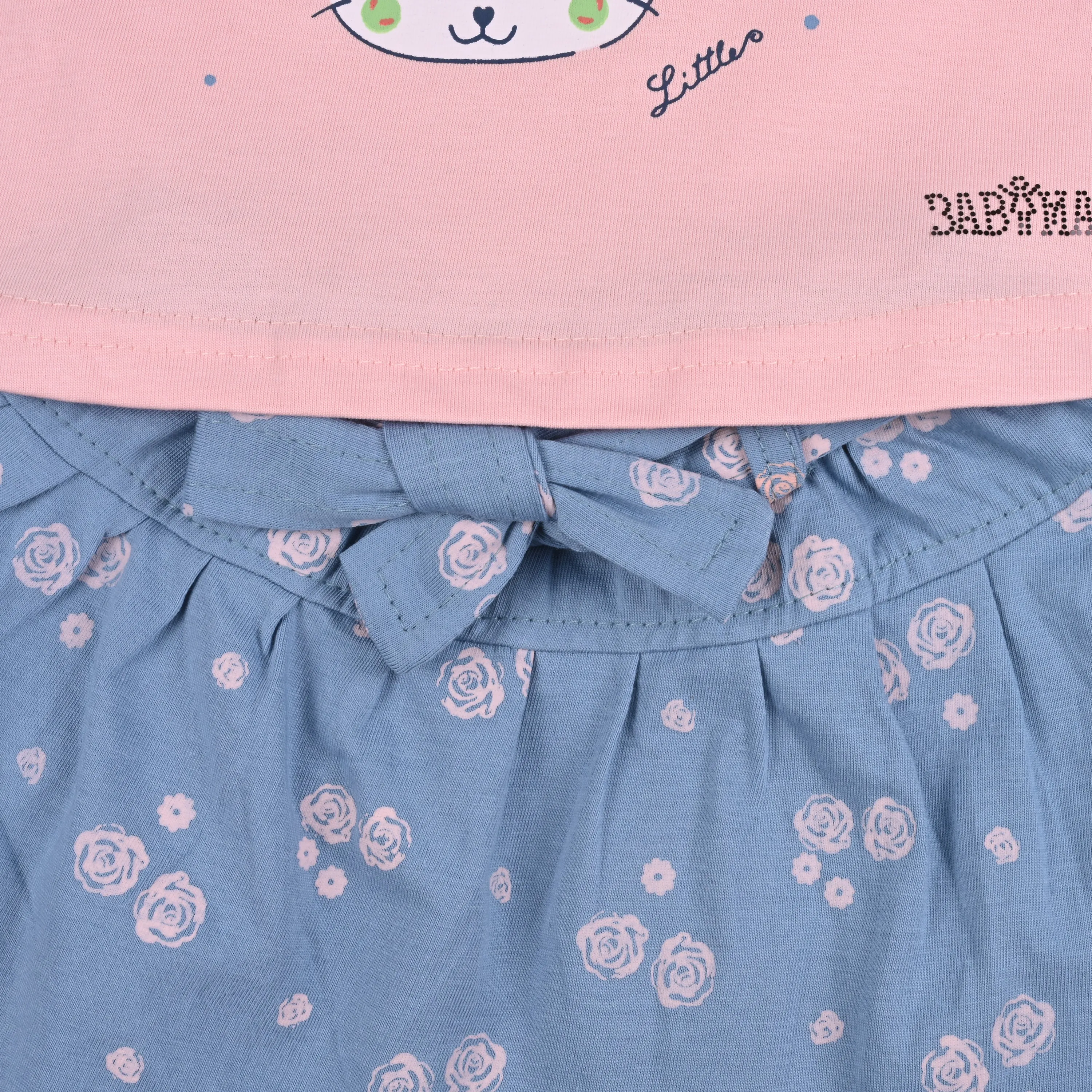 Baby Girls Graphic Print Top and Skirt Clothing Set