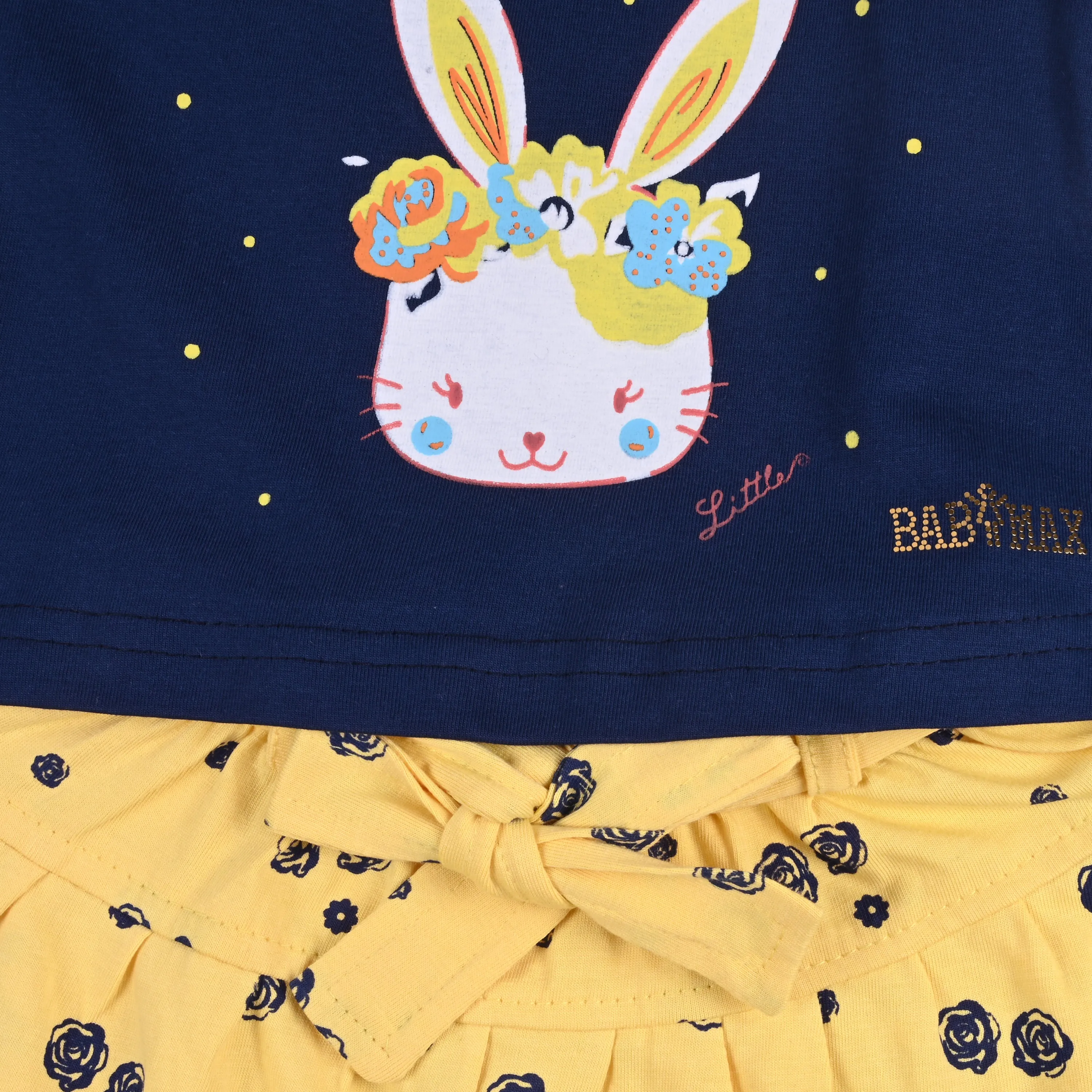 Baby Girls Graphic Print Top and Skirt Clothing Set