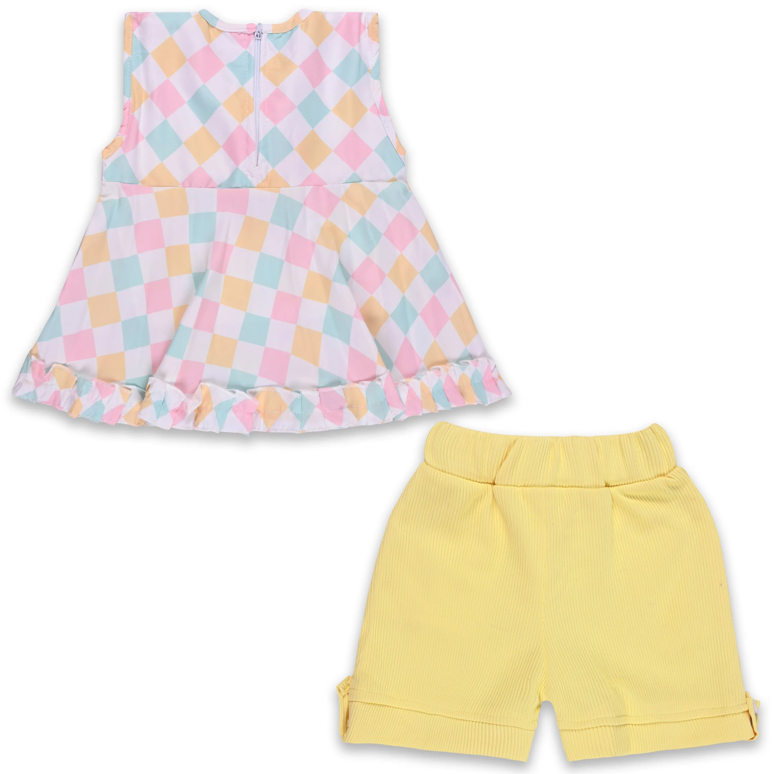 Baby Girls Polka Print Top and Shorts Clothing Set