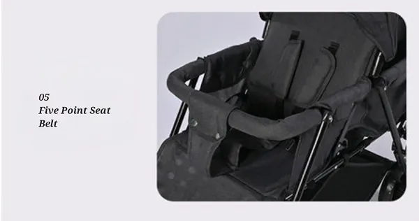 BABY TWIN FOLDABLE STROLLER WITH SEAT ADJUSTABLE
