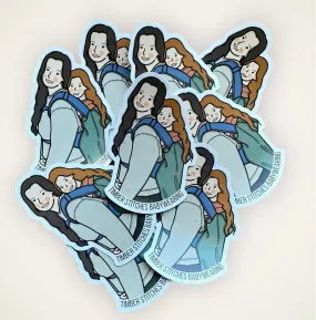 Back Carry - Babywearing Sticker