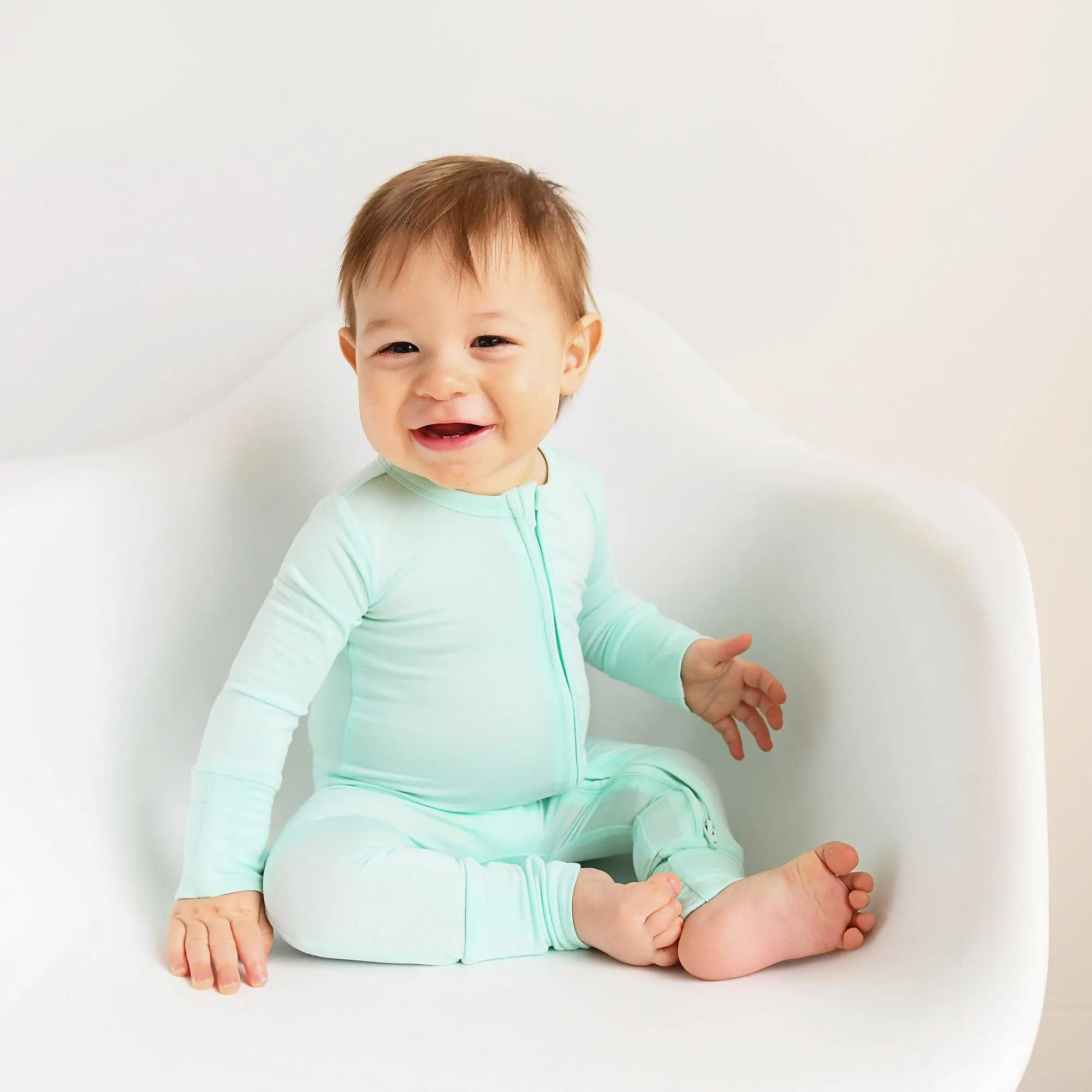Bamboo Baby Pajama Sleepies Little Baby Zip Finley: Newborn
