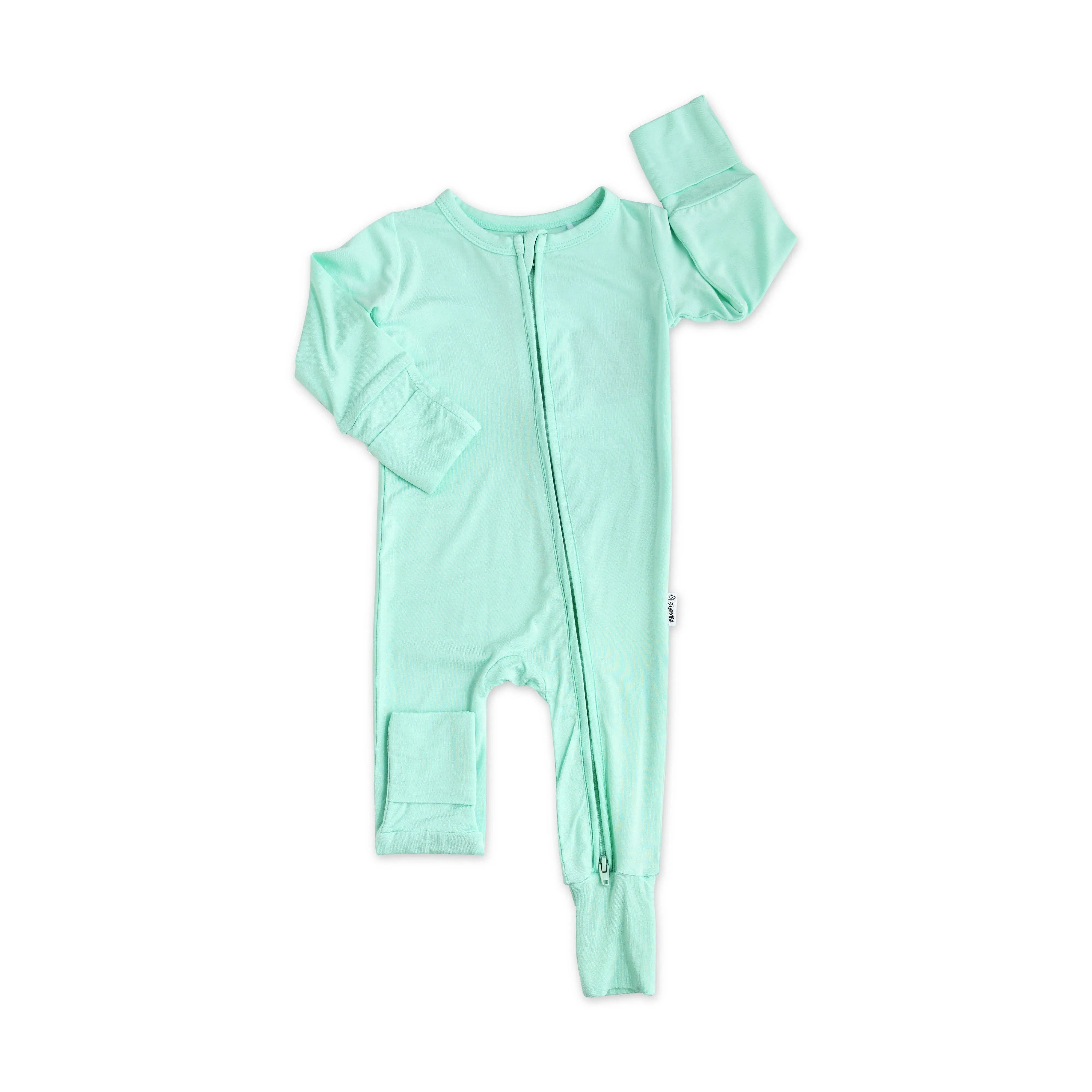 Bamboo Baby Pajama Sleepies Little Baby Zip Finley: Newborn