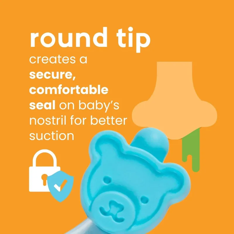 Bear Pair Baby Nose Cleaner & Ear Wax Removal Tool with Nasal Aspirator