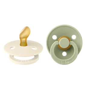 Bibs Anatomical Colour Pacifier - Ivory/Sage