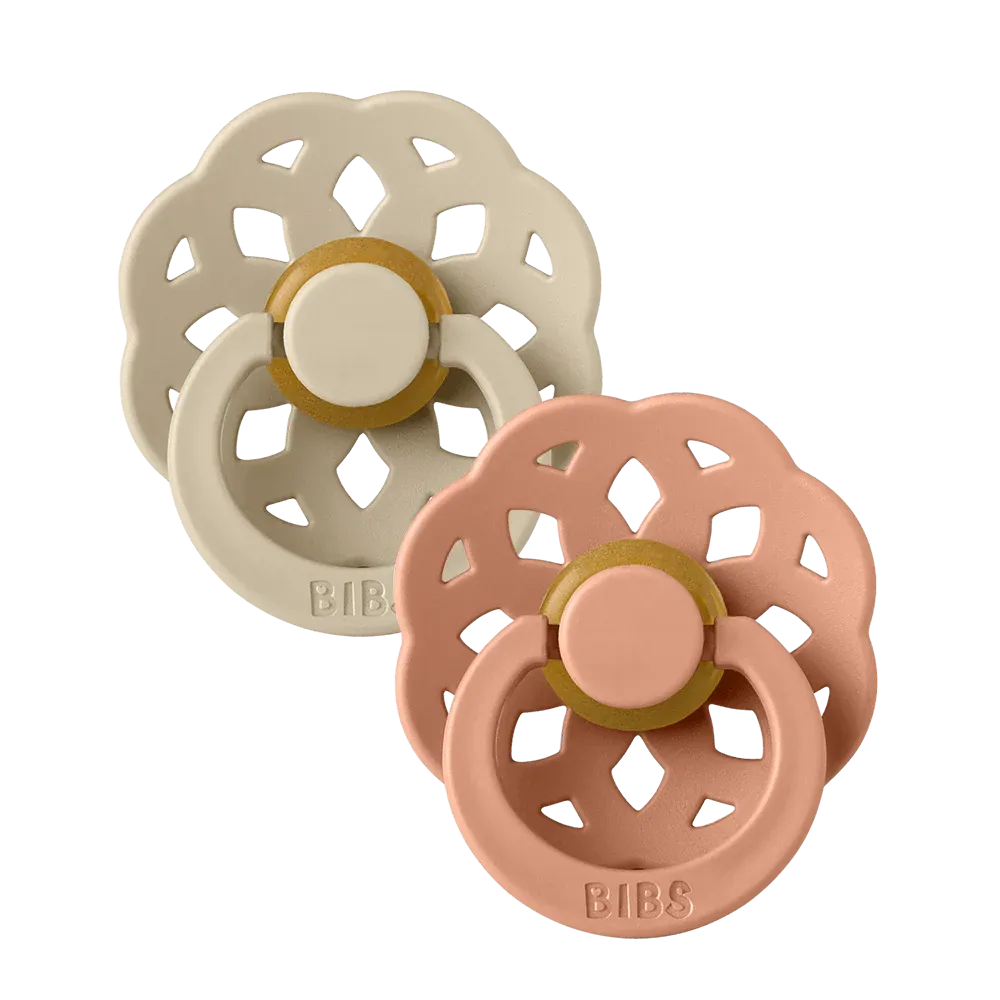 Bibs Boheme Colour Pacifier - Vanilla/Peach