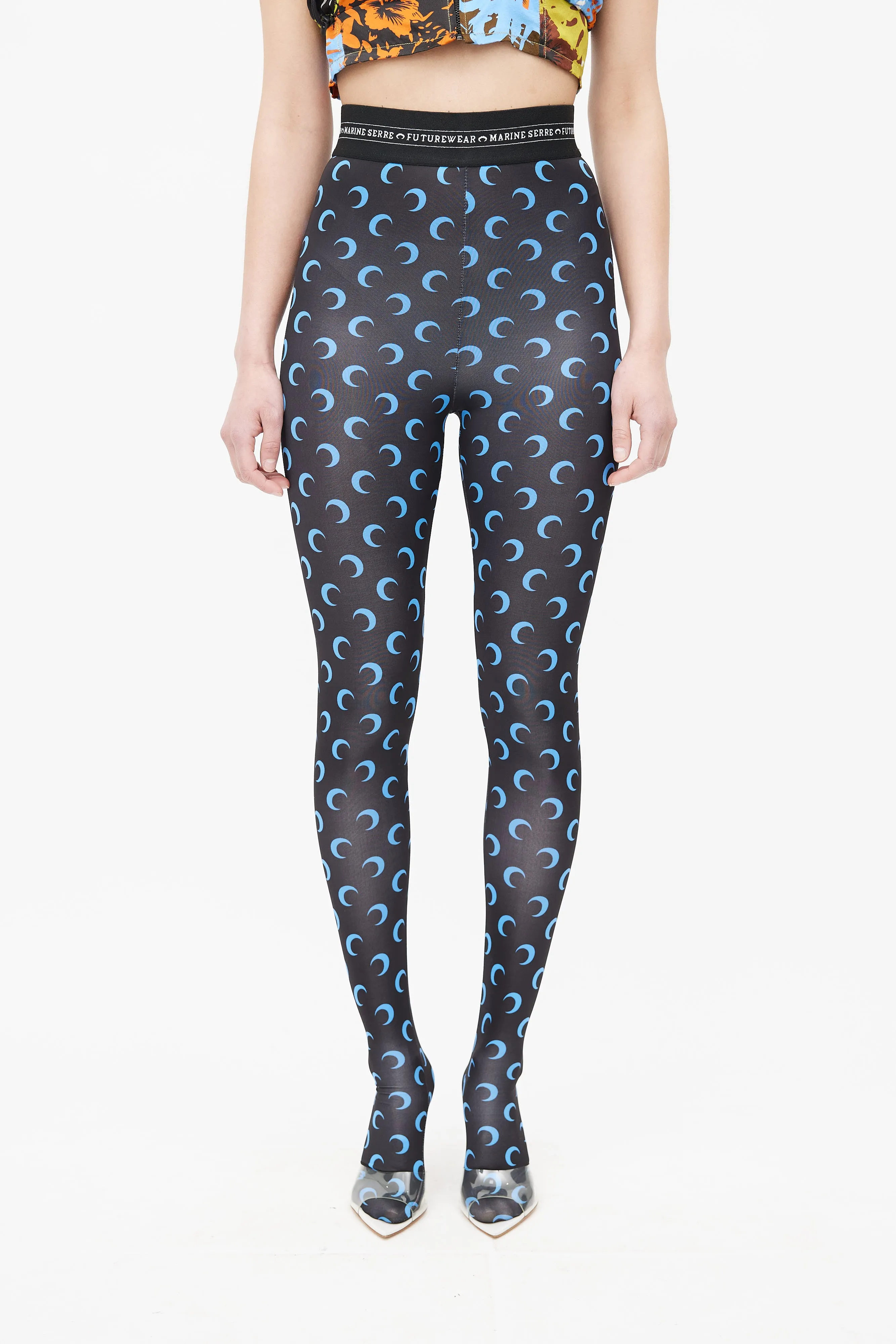 Black & Blue Moon Tights