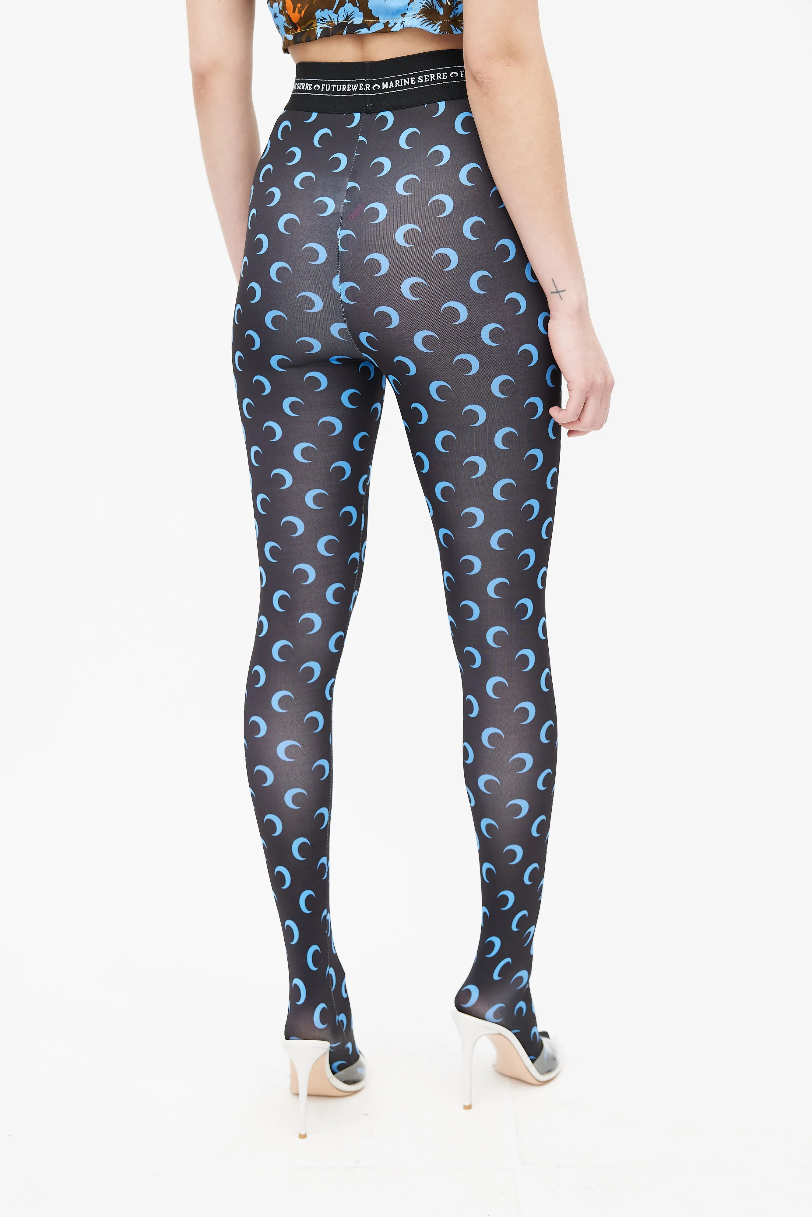 Black & Blue Moon Tights