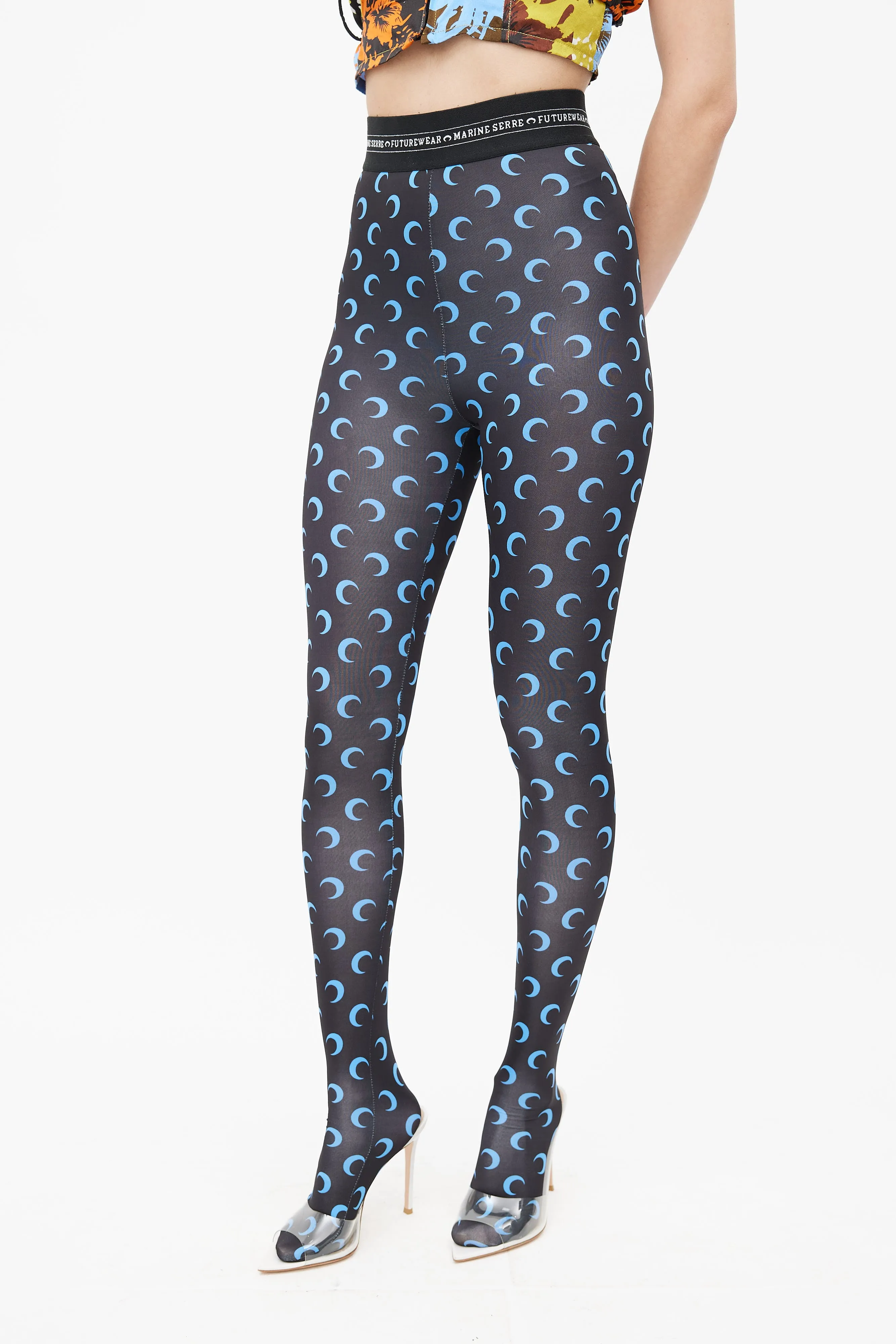Black & Blue Moon Tights