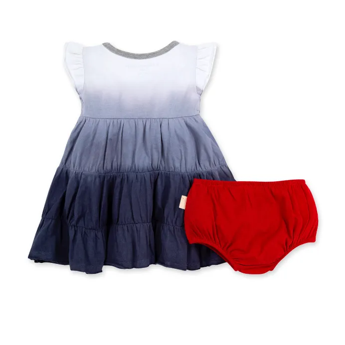 Burt's Bees Baby Dip Dyed Dress & Diaper Cover Set