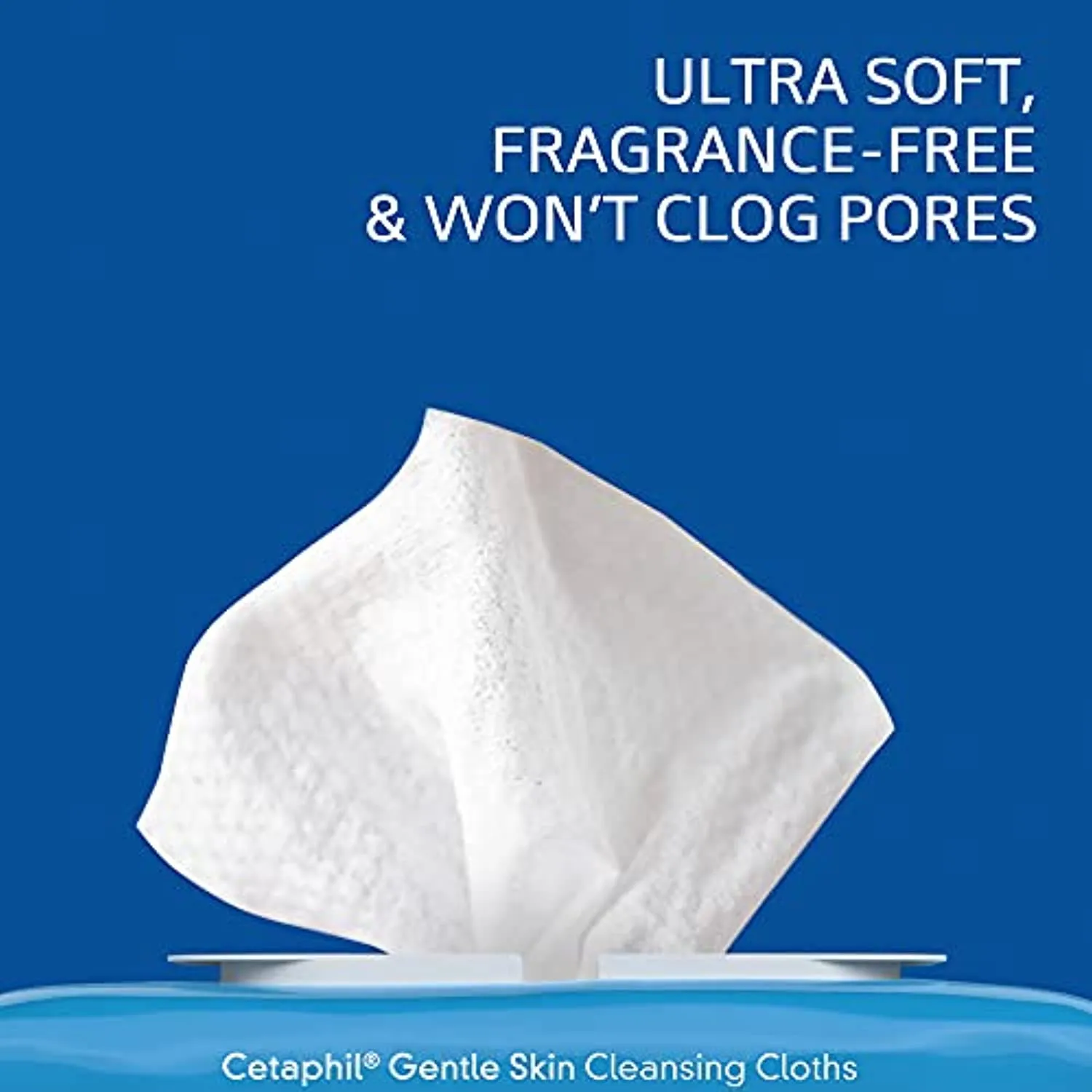 Cetaphil Face and Body Wipes, Gentle Skin Cleansing Cloths, 50 Count, Twin Pack, for Dry, Sensitive Skin, Flip Top Closure, Great for the Gym,Travel, in the Car, Hypoallergenic, Fragrance Free