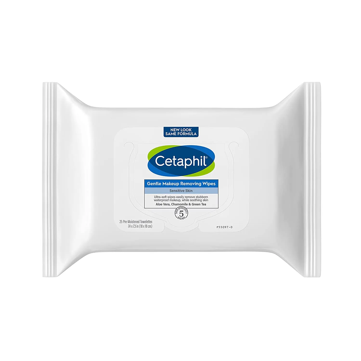 Cetaphil Face and Body Wipes, Gentle Skin Cleansing Cloths, 50 Count, Twin Pack, for Dry, Sensitive Skin, Flip Top Closure, Great for the Gym,Travel, in the Car, Hypoallergenic, Fragrance Free