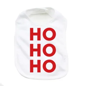 Christmas Ho Ho Ho Soft Cotton Infant Bib