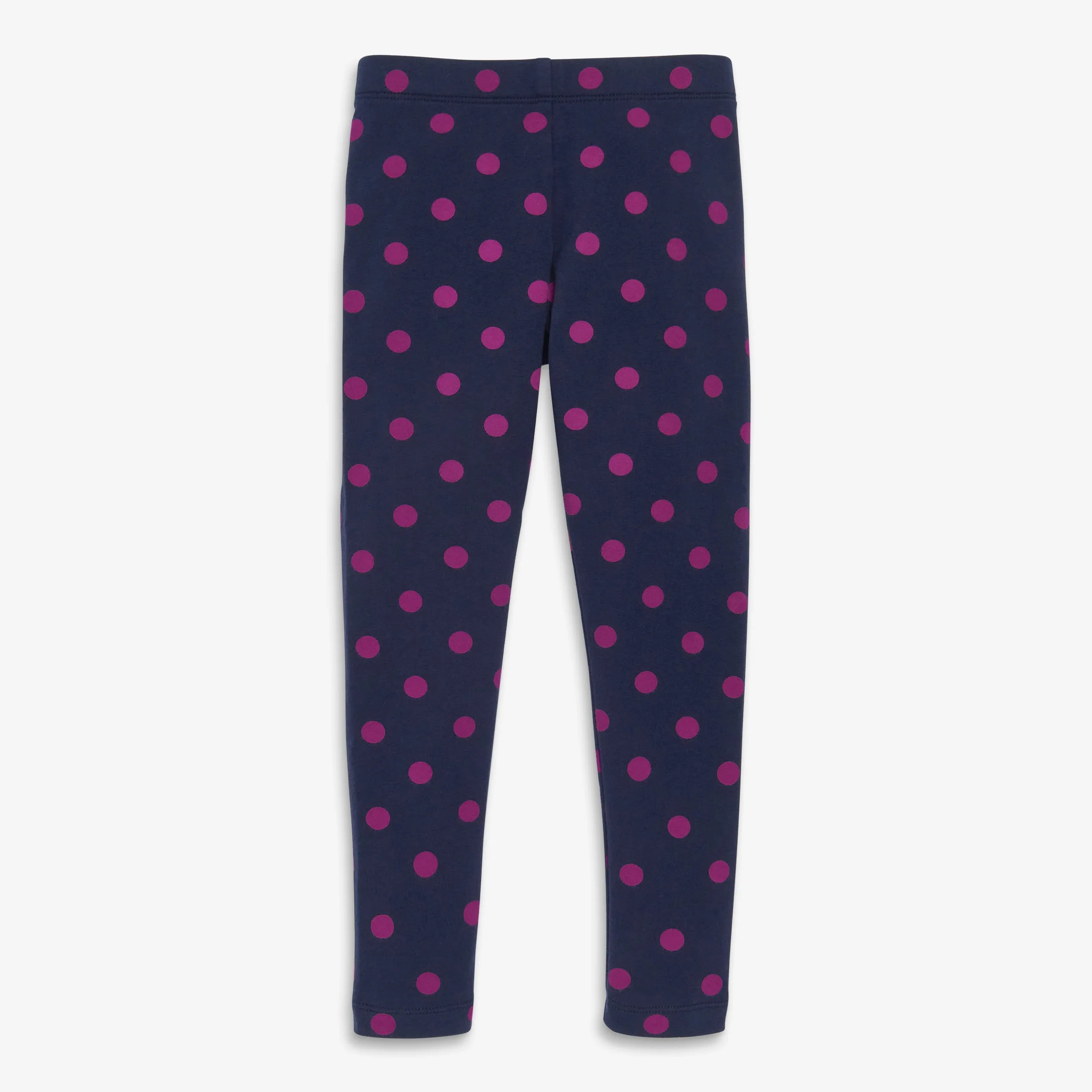 Clearance kids french terry cozy legging in dot