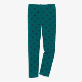 Clearance kids french terry cozy legging in dot