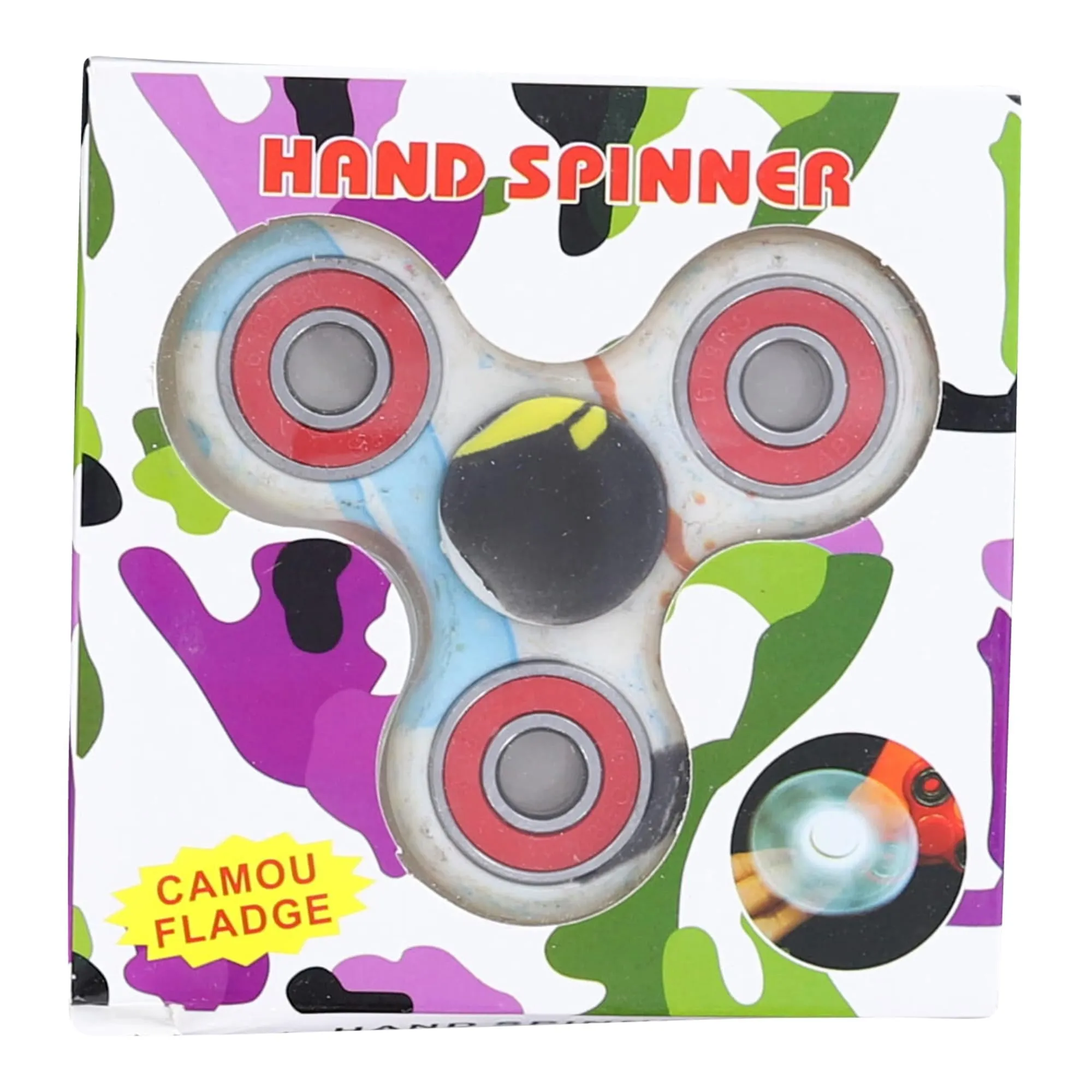 Colored Camo Fidget Spinner