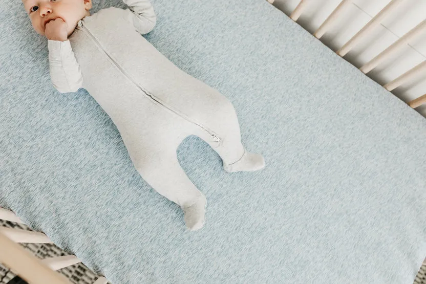 Copper Pearl Fitted Crib Sheet: Lennon