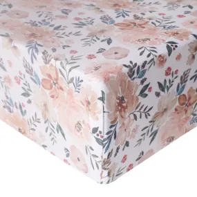 Copper Pearl Premium Knit Fitted Crib Sheet / Autumn