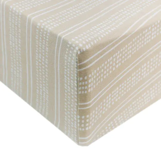 Copper Pearl Premium Knit Fitted Crib Sheet / Clay