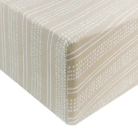 Copper Pearl Premium Knit Fitted Crib Sheet / Clay
